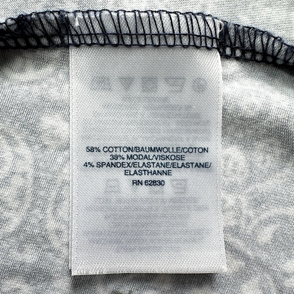 LANDS’ END | NWOT SLEEVELESS TWIST FRONT DRESS COTTON JERSEY NAVY & WHITE MEDIUM - Picture 8 of 9